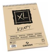 Bloco De Papel Canson Xl Kraft 90g/m² A3
