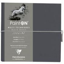 Bloco de Papel Cinza Multi Técnicas 250g 19X19 Clairefontaine Bloco de Papel Cinza Multi Técnicas 250g 19X19 Clairefontaine