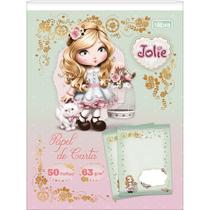 Bloco de Papel de Carta - Jolie - 50 Folhas - Tilibra - Bloco de Papel de Carta - Jolie - 50 Folhas - Tilibra -