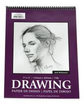 Bloco de papel de desenho Jack Richeson Espiral de 30 folhas 30x45cm Bloco de papel de desenho Jack Richeson Espiral de 30 folhas 30x45cm