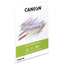 Bloco de Papel Dessin Graduate Branco A4 160g 30 Folhas