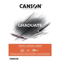 Bloco de Papel Graduate Croquis A4 Canson 96g 40 Folhas Bloco de Papel Graduate Croquis A4 Canson 96g 40 Folhas