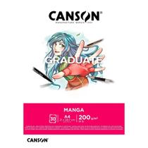 Bloco de Papel Graduate Manga A4 Canson 30 Folhas 200g Bloco de Papel Graduate Manga A4 Canson 30 Folhas 200g