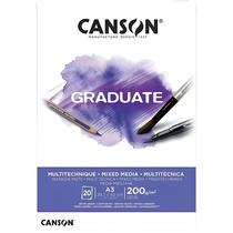 Bloco de Papel Graduate Multitecnica A3 Canson 20 Folhas Bloco de Papel Graduate Multitecnica A3 Canson 20 Folhas