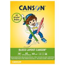 Bloco de Papel Layout A3 Canson 50 Folhas 60g