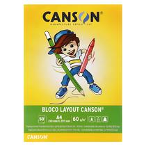 Bloco de Papel Layout A4 Canson 50 Folhas 60g Bloco de Papel Layout A4 Canson 50 Folhas 60g