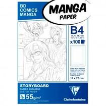 Bloco de Papel Mangá Clairefontaine Storyboard B4 55g/m²