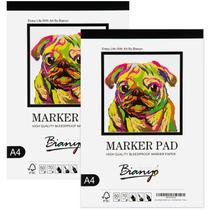 Bloco de papel marcador Bianyo Bleedproof A4 70gsm 50 folhas x 2