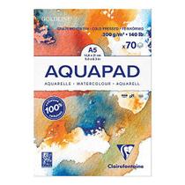 Bloco de Papel Para Aquarela Aquapad A5 70fls 300g Clairefontaine