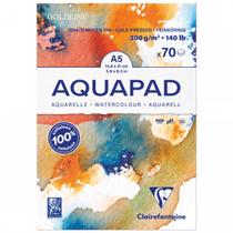 Bloco de Papel Para Aquarela Aquapad A5 70fls 300g Clairefontaine Bloco de Papel Para Aquarela Aquapad A5 70fls 300g Clairefontaine