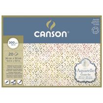 Bloco de Papel Para Aquarela Aquarelle Canson TF 300g/m² 36x50cm 20 Folhas Bloco de Papel Para Aquarela Aquarelle Canson TF 300g/m² 36x50cm 20 Folhas