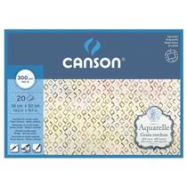 Bloco de Papel Para Aquarela Aquarelle Canson TT 300g/m² 36x50cm 20 Folhas Bloco de Papel Para Aquarela Aquarelle Canson TT 300g/m² 36x50cm 20 Folhas