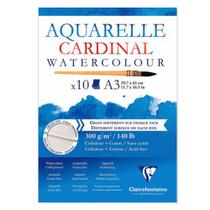 Bloco de papel para Aquarela Clairefontaine Cardinal A5 300g 10 Folhas 96182C