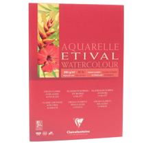 Bloco de Papel para Aquarela Clairefontaine Etival A3 200g