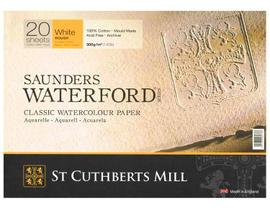 Bloco de Papel Para Aquarela Saunders Waterford TT 300g/m² 51x36cm