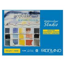 Bloco de Papel Para Aquarela Studio Fabriano Grano Fino 300g 27 x 35 cm com 75 Folhas - 75302735