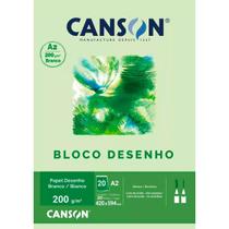 Bloco de Papel Para Desenho A2 Canson Branco 200g/m² Bloco de Papel Para Desenho A2 Canson Branco 200g/m²