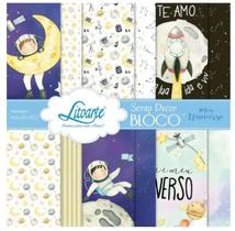 Bloco de Papel para Scrapbook Meu Universo Sbxv-035 15x15cm Litoarte Bloco de Papel para Scrapbook Meu Universo Sbxv-035 15x15cm Litoarte
