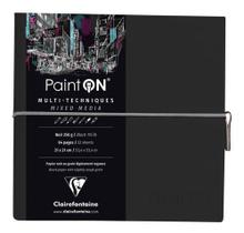 Bloco De Papel Preto Multi Técnicas 250g 19x19 Clairefontain Bloco De Papel Preto Multi Técnicas 250g 19x19 Clairefontain