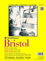 Bloco de papel Strathmore 300 Series Bristol 9x12 polegadas 20 folhas