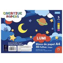 Bloco De Papel Tilipaper A4 Creative Papers Lumi 75g 40 Folhas FORONI