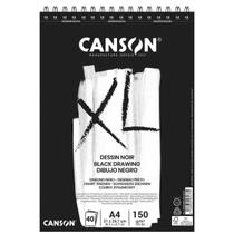 Bloco de Papel Xl Dessing Noir A4 Canson 150g 40 Folhas