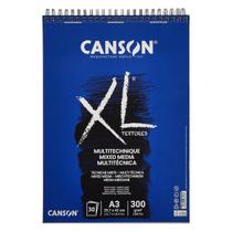 Bloco de Papel Xl Mix Media Textured A3 Canson 300g 30 Folhas Bloco de Papel Xl Mix Media Textured A3 Canson 300g 30 Folhas
