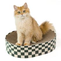Bloco de papelão Cat Scratcher Conlun 2 em 1 oval para gatos