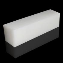 Bloco de plástico HDPE 50mm de espessura 10x30cm para usinagem branca Bloco de plástico HDPE 50mm de espessura 10x30cm para usinagem branca