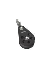 Bloco de polia tamanho 6 64 mm com rolamento liso e giro simples