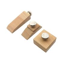 Bloco De Polimento De Madeira Multifuncional Para Artesanato Em Couro Com Lixa Para Selagem E