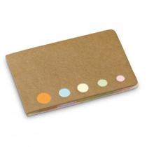 Bloco de Post-it com Capa - Kit com 5 Unidades de Blocos Adesivados Bloco de Post-it com Capa - Kit com 5 Unidades de Blocos Adesivados
