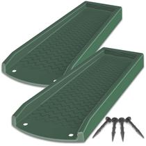 Bloco de Proteção para Calha NAACOO 61 cm, Kit com 2, Verde Escuro Bloco de Proteção para Calha NAACOO 61 cm, Kit com 2, Verde Escuro