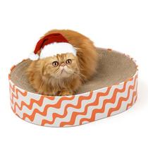 Bloco de rascunho oval Cat Scratcher Cardboard Conlun 2 em 1 Bloco de rascunho oval Cat Scratcher Cardboard Conlun 2 em 1