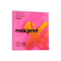 Bloco De Recado Adesivo 76x76mm Rosa - Maxprint