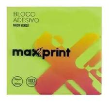 Bloco De Recado Adesivo 76x76mm Verde Neon - Maxprint