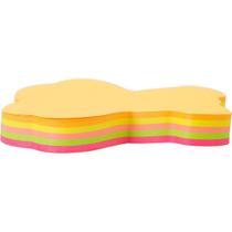 Bloco de Recado Adesivo Estampa Urso 100 Folhas 72x72mm Office Basics 5 Cores Bloco de Recado Adesivo Estampa Urso 100 Folhas 72x72mm Office Basics 5 Cores