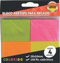 Bloco de recado adesivo Jocar Neon 38X50 100FLS. - Leonora Bloco de recado adesivo Jocar Neon 38X50 100FLS. - Leonora