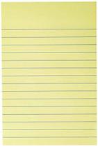 Bloco De Recado Autoadesivo 148X102Mm Pautado Amarelo 100F