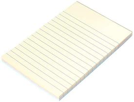 Bloco De Recado Autoadesivo 148X102Mm Pautado Pastel Color