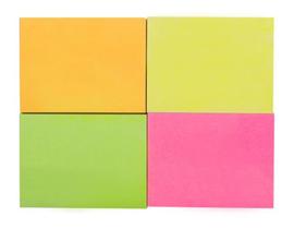 Bloco de Recado Autoadesivo 38x50mm Pequeno 4 Cores Neon 20 fls. - Maxprint