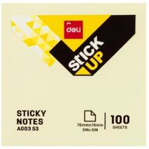 Bloco de Recado Autoadesivo 76X76MM Amarelo com 100 Folhas Bloco de Recado Autoadesivo 76X76MM Amarelo com 100 Folhas