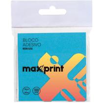 Bloco de Recado Autoadesivo 76X76MM Azul Neon 100F