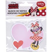 Bloco de Recado Autoadesivo 8X7,5 CM Minnie Coração 50 Folhas Bloco de Recado Autoadesivo 8X7,5 CM Minnie Coração 50 Folhas