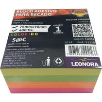 Bloco de Recado Autoadesivo Jocar Colorido 76X76 400FLS. - Gna