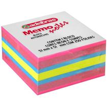 Bloco de Recado Autoadesivo Memonote 51X51 Neon - 250 Folhas