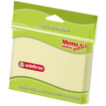 Bloco de Recado Autoadesivo Memonote Amarelo 76X102MM - 100 Folhas