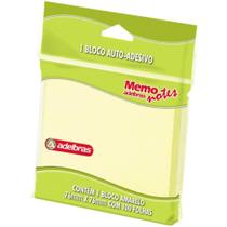 Bloco de Recado Autoadesivo Memonote Amarelo 76X76 100FLS (7896603805035) - GNA