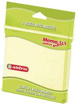 Bloco De Recado Autoadesivo Memonote Amarelo 76X76 100Fls