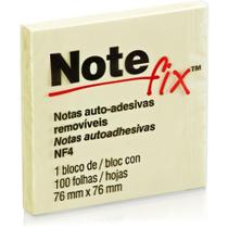 Bloco de Recado Autoadesivo Notefix 100 Folhas 76MM X 76MM Amarelo